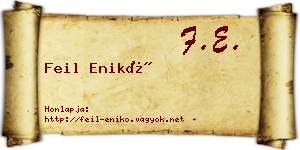 Feil Enikő névjegykártya